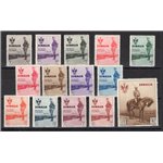 Somalia - 1935 - Visita del Re, serie n° 199/212. Cert.: IC. Cat. € 2.500 (**)