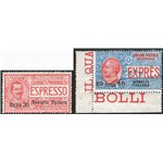 Somalia - 1923 - Espressi soprast. serie n° 1/2. Cat. € 300 (**)