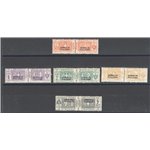 Somalia - 1920 - Pacchi postali nodo soprast., serie n° 10/14. Cert.: Biondi. Cat. € 7.500 (**)