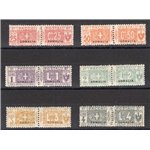 Somalia - 1923 - Pacchi postali nodo soprast., serie n° 15/20. Cert.: IC. Cat. € 4.000 (**)