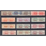 Somalia - 1926 - Pacchi postali soprast. del 3° tipo, serie n° 30/42. Cert.: Biondi. Cat. € 3.500 (**)