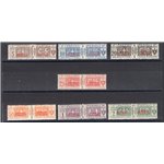 Somalia - 1926/31 - Pacchi postali nodo soprast. del 1° tipo, serie n° 43/49. Cert.: Biondi. Cat. € 3.500 (**)