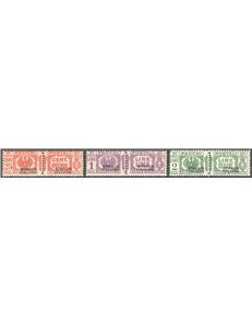 Somalia - 1931 - Pacchi con soprast. del II tipo, serie n° 68/70. Firm.: AD - ED. Cert.: Biondi. Cat. € 550 (**)