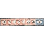 Somalia - 1923 - Segnatasse soprast., serie n° 33/40. Cat. € 75 (*)
