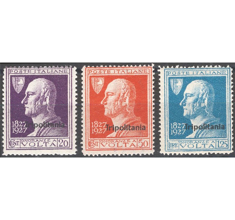 Tripolitania - 1927 - Volta, serie n° 43/45. Cat. € 125 (**)
