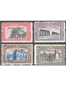 Tripolitania - 1929 - Milizia II, serie n° 50/53. Cat. € 100 (**)