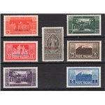Tripolitania - 1929 - Montecassino, serie n° 54/60. Cert.: IC. Cat. € 300 (**)