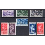 Tripolitania - 1930 - Ferrucci, serie n° 64/68 + P.A. 1/3. Cert.: Biondi. Cat. € 500 (**)