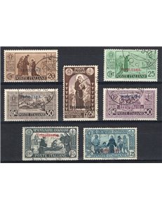 Tripolitania - 1931 - S. Antonio, serie n° 87/93. Cert.: IC. Cat. € 300 (U)