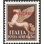 Tripolitania - 1930 - P.A. Pegaso 50 c. bruno soprast., n° 8. Cert.: IC. Cat. € 300 (**)