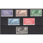 Tripolitania - 1933 – P.A. Crociera Zeppelin, serie n° 22/27. Cert.: IC. Cat. € 325 (**)