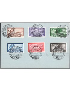 Tripolitania - 1933 - P.A. Crociera Zeppelin, serie n° 22/27. Cert.: IC. Cat. € 1.750 (U)