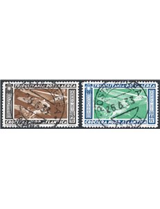 Tripolitania - 1933 - P.A. Crociera Balbo, serie n° 28/29. Cert.: IC. Cat. € 1.750 (U)