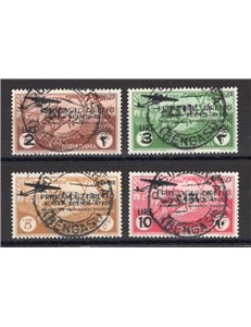 Tripolitania - 1934 - P.A. 1° Volo Roma - Buenos Aires, serie n° 30/33. Cert.: IC. Cat. € 550 (U)