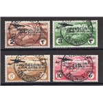 Tripolitania - 1934 - P.A. 1° Volo Roma - Buenos Aires, serie n° 30/33. Cert.: IC. Cat. € 550 (U)
