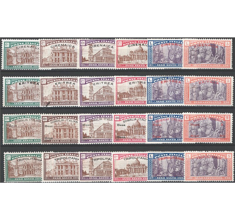 Giri Coloniali - 1925 - Anno Santo, il giro delle 4 colonie. Cat. € 400 (**)