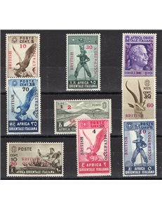 Occup. Straniere delle Colonie - Occupaz. Britannica - Africa Orientale - 1942 - Soprast. "British Occupation Postage" e nuovo v