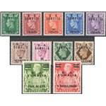 Occup. Straniere delle Colonie - Occupaz. Britannica - Somalia - 1950 - Francobolli di Gran Bretagna Giorgio VI soprast. "B.M.A.