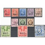 Occup. Straniere delle Colonie - Occupaz. Britannica - M.E.F. - 1943/47 - Francobolli di Gran Bretagna Giorgio VI con soprast. "
