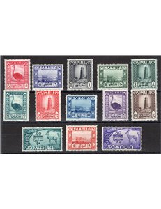 Occup. Straniere delle Colonie - Somalia AFIS - 1950 - Soggetti africani, serie n° 1/11 + Ex 1/2. Cat. € 215 (**)