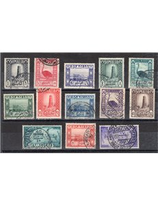 Occup. Straniere delle Colonie - Somalia Afis - 1950 - Soggetti africani, serie n° 1/11 + Ex 1/2. Cat. € 215 (**)