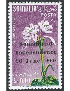 Somalia Repubblica - 1960 - Francobolli di Somalia Afis soprast. “Somaliland Independence 26 June 1960” in occasione della defin