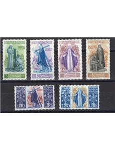 1948 - Santa Caterina, serie n° 574/77 + P.A. 146/47. Cert.: IC. Cat. € 220 (**)