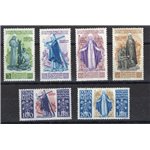 1948 - Santa Caterina, serie n° 574/77 + P.A. 146/47. Cert.: IC. Cat. € 220 (**)