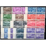 1948 - Risorgimento, serie n° 580/91 + Ex 32 in quartina. Cert.: Partenophil. Cat. € 3.000 (**)