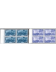 1948 - Risorgimento, serie n° 580/91 + Ex 32 in quartina. Cert.: Partenophil. Cat. € 3.000 (**)