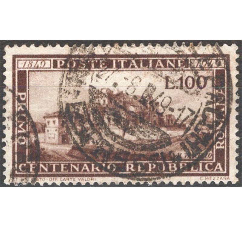 1949 - Repubblica Romana 100 £, n° 600. Cat. € 160 (U)