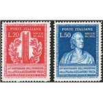 1949 - Volta, serie n° 611/12. Cat. € 130 (**)
