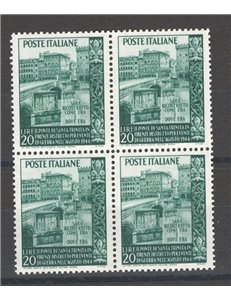 1949 - Ponte di S. Trinità. n° 613 in quartina. Cat. € 50 (**)