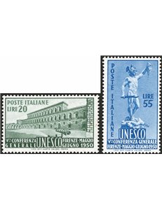 1950 - Unesco, serie n° 618/19. Cat. € 100 (**)