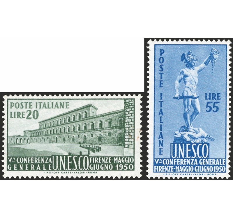 1950 - Unesco, serie n° 618/19. Cat. € 100 (**)