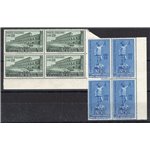 1950 - Unesco, serie n° 618/19 in quartina. Cert.: Partenophil. Cat. € 425 (**)