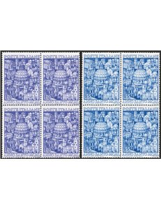 1950 - Anno Santo, serie n° 620/21 in quartina. Cat. € 500 (**)