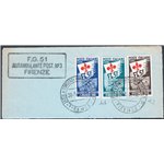 1951 - Ginnici su grosso frammento ed annullati con timbri della manifestazione, serie n° 661/63. Firm.: ED. Cert.: Apicella. Ca