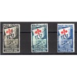 1951 - Ginnici, serie n° 661/63 con annulli non garantiti. Cat. € 2.250 (U)