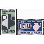 1951 - Triennale di Milano, serie n° 666/67. Cat. € 70 (**)