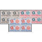 1951 - Sardegna, serie n° 672/74 in quartina. Cat. € 105 (**)