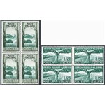 1951 - Alberi, serie n° 680/81 in quartina. Cat. € 50 (**)