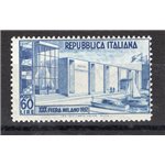 1952 - Fiera di Milano 60 £ azzurro, n° 685a dent. 14x13¾. Cat. € 80 (**)