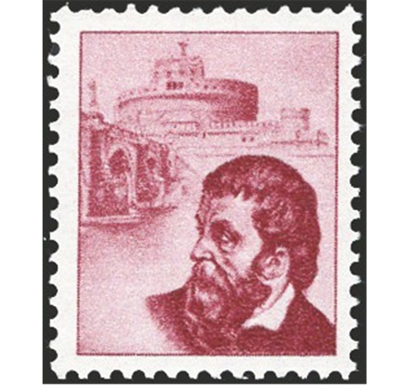 1956 - Benvenuto Cellini prova di stampa per macchinette distributrici in formato Siracusana, n° P.1956 (**)
