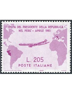 1961 - Gronchi Rosa 205 £ lilla rosa, n° 921. Cert.: IC. Cat. € 1.900 (**)
