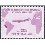 1961 - Gronchi Rosa 205 £ lilla rosa, n° 921. Cert.: IC. Cat. € 1.900 (**)