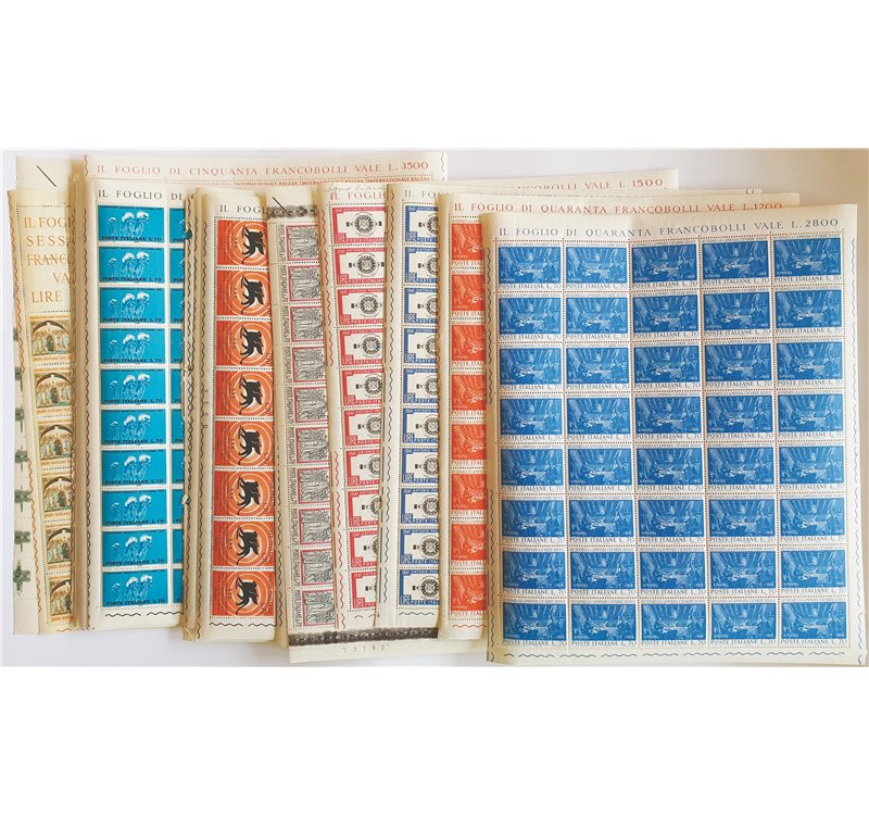 1962 - Annata completa in fogli, n° 936/55. Cat. € 615 (**)