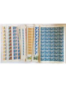 1967 - Annata completa in fogli, n° 1034/64. Cat. € 471,50 (**)