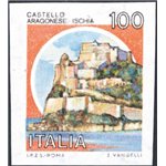 1980 - Castelli 100 £ Aragonese Ischia non dent., n° 1511. Cert.: IC (**)