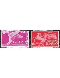 1946/52 - Espressi Democratica, serie n° 25/31. Cat. € 200 (**)